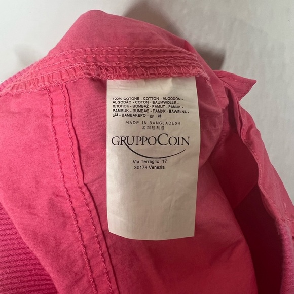 Blukids Girls Size 6 - 6X Cargo Pants From Italy elastic Waist Pink Embroidered - Picture 6 of 14